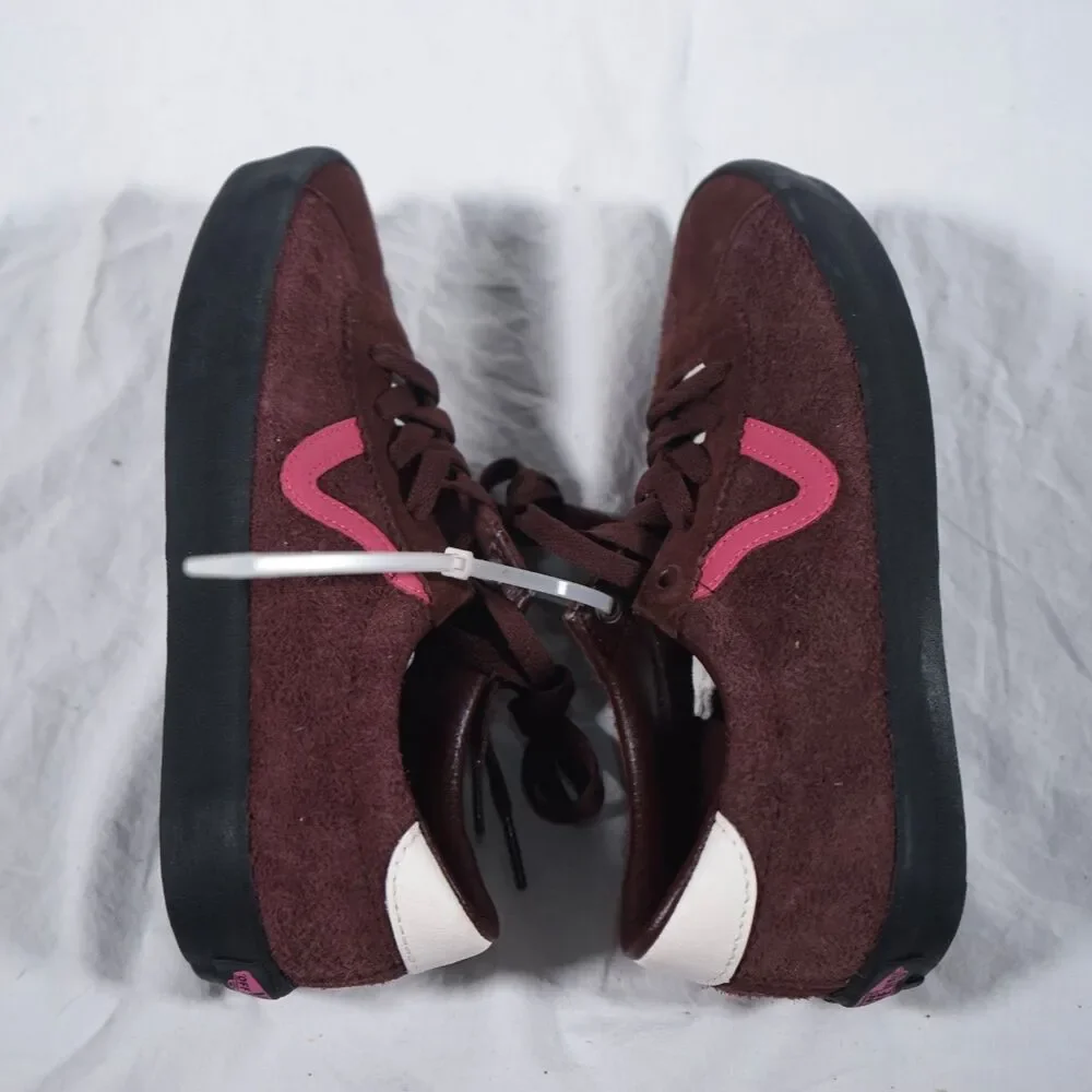 Vans Sport Low POP Brown Pink Burgundy Sneakers Men's 6 New With Imperfections